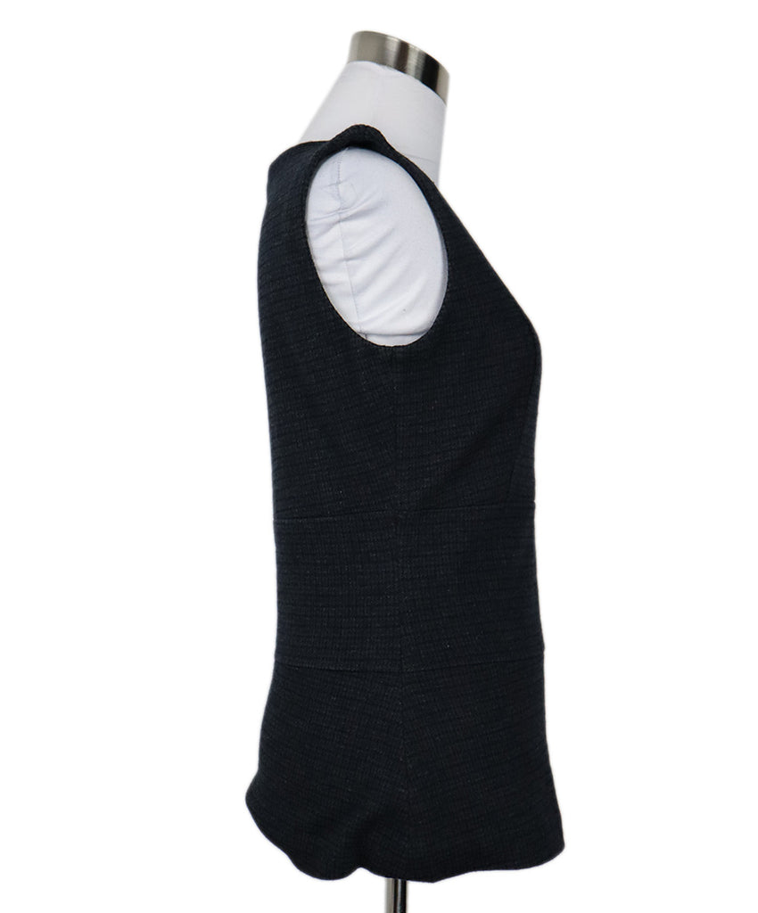 Prada Sport Navy & Charcoal Wool Top 1