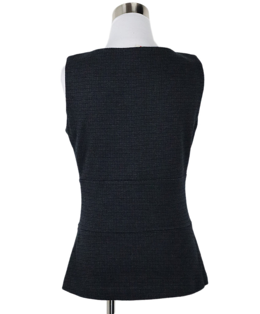 Prada Sport Navy & Charcoal Wool Top 2