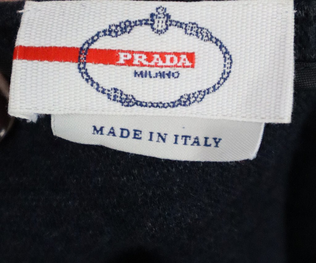 Prada Sport Navy & Charcoal Wool Top 3