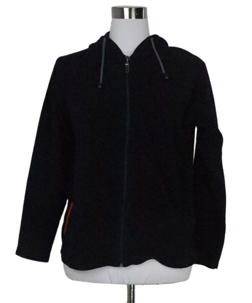 Prada Sport Navy Fleece Hoodie sz 4 – Michael