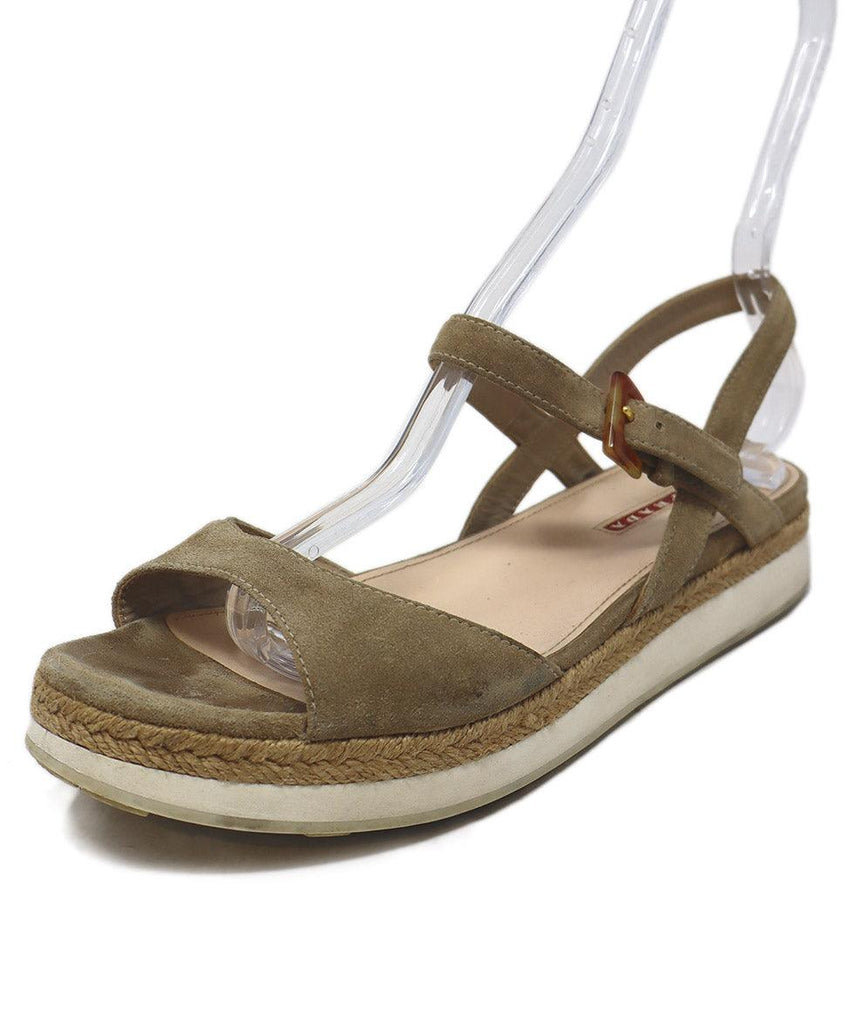 Prada Sport Taupe Suede Espadrilles 