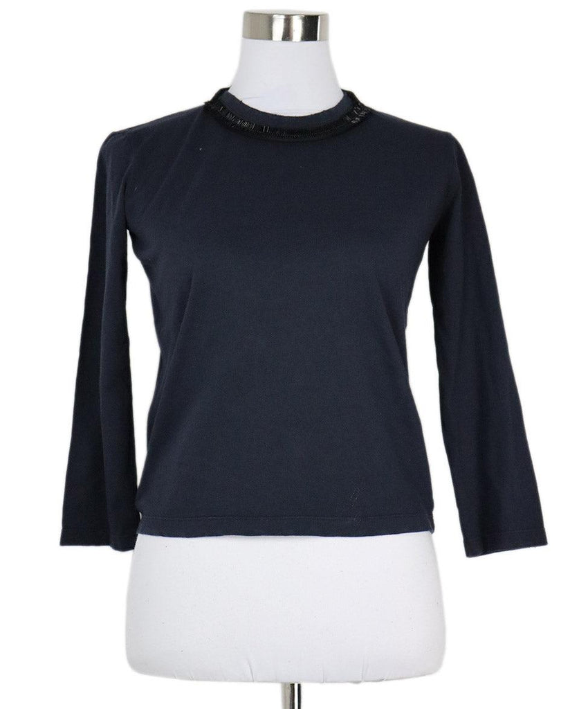 Prada Navy Cotton Top 