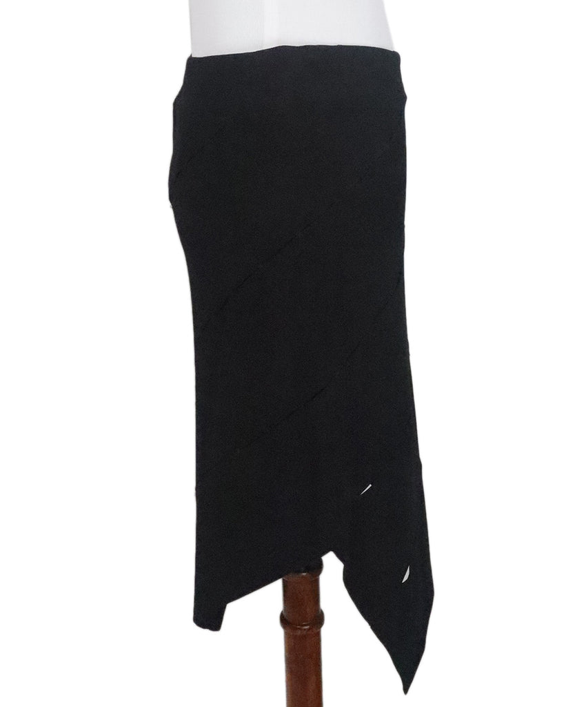 Proenza Schouler Black Wool Cutout Skirt 1