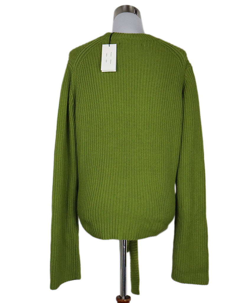Proenza Schouler Green Cableknit Sweater sz 8 - Michael's Consignment NYC