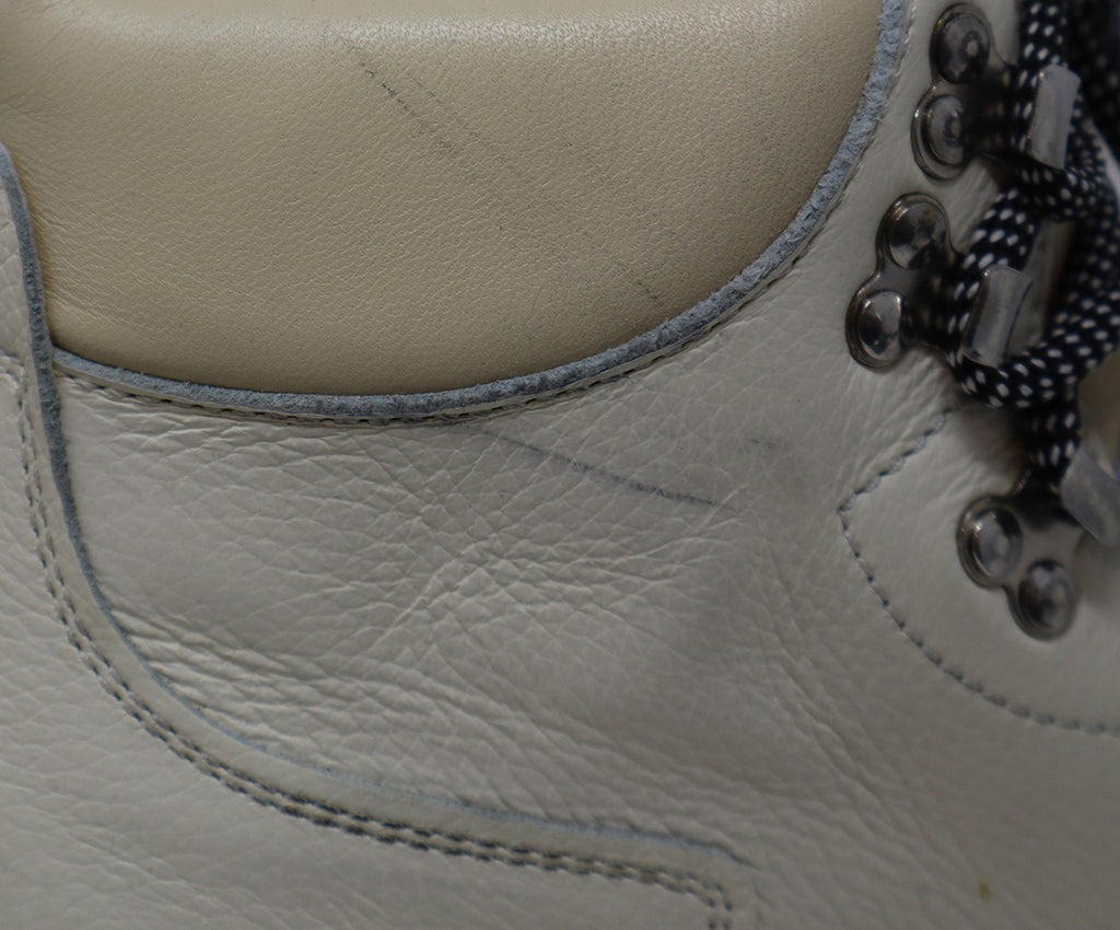 Proenza Schouler Ivory Leather Lace-Up Booties sz 8 - Michael's Consignment NYC