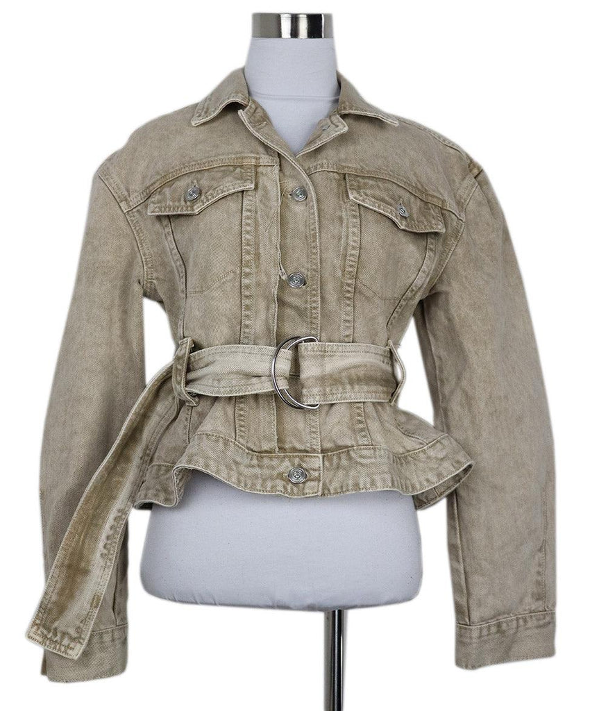 Proenza Schouler Tan Denim Jacket 