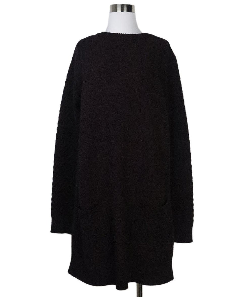 Proenza Schouler Purple & Black Wool Dress 