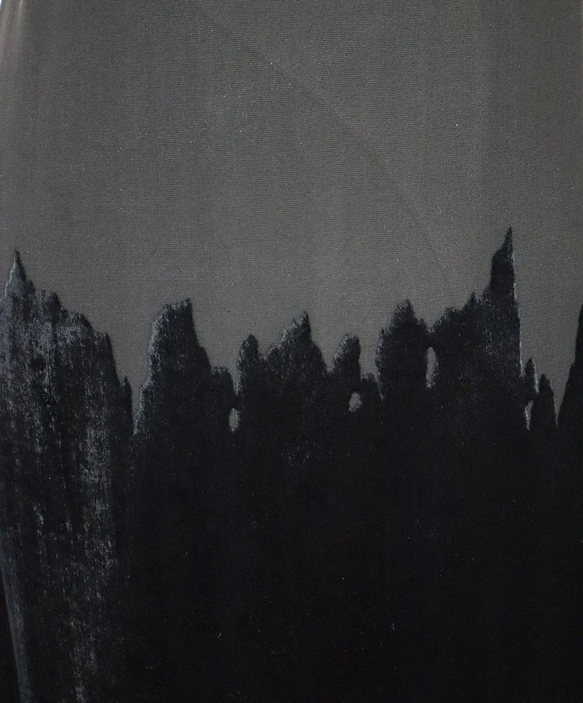 Proenza Schouler Black Wool & Velvet Skirt sz 10 - Michael's Consignment NYC