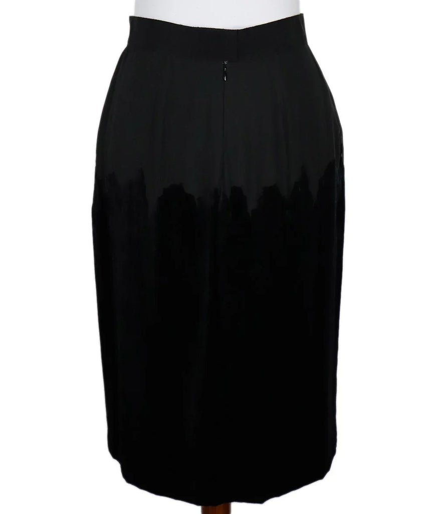 Proenza Schouler Black Wool & Velvet Skirt sz 10 - Michael's Consignment NYC