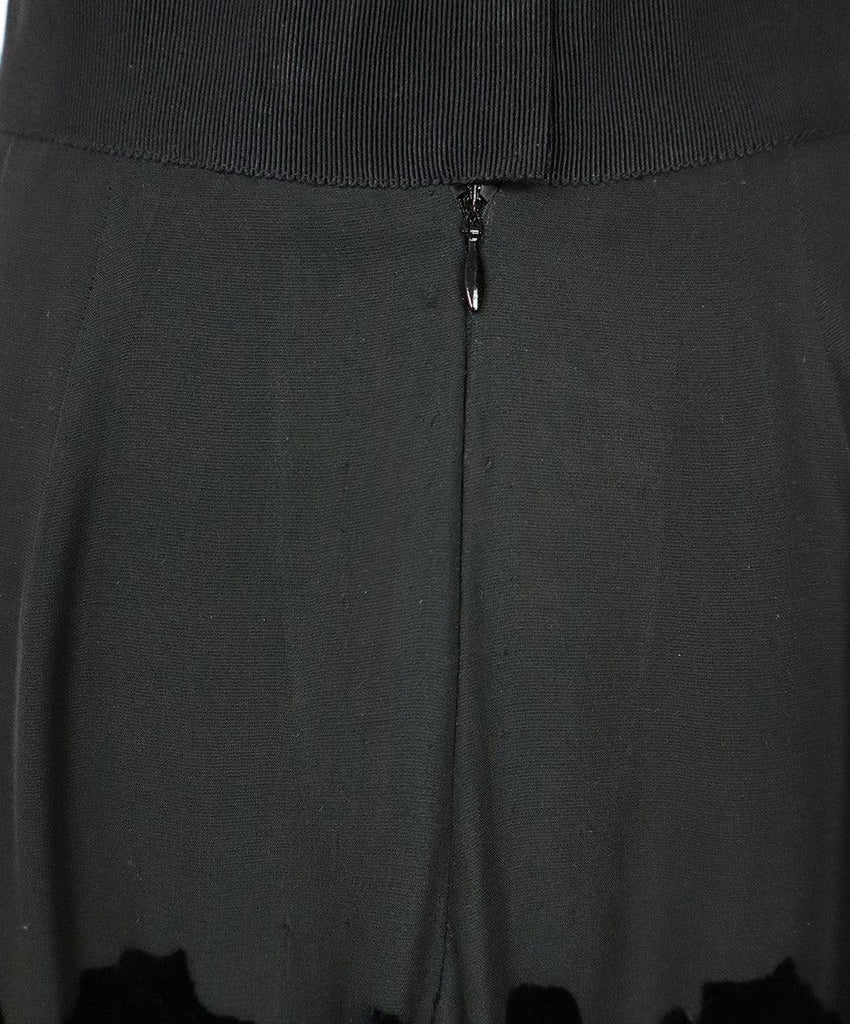 Proenza Schouler Black Wool & Velvet Skirt sz 10 - Michael's Consignment NYC