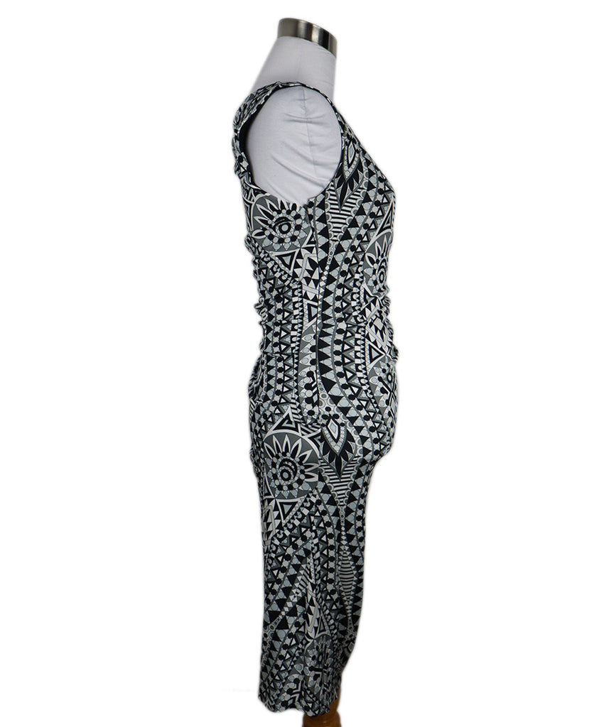 Emilio Pucci Black White & Grey Print Dress 1