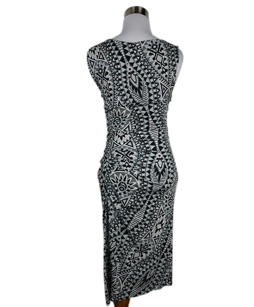 Emilio Pucci Black White & Grey Print Dress 2