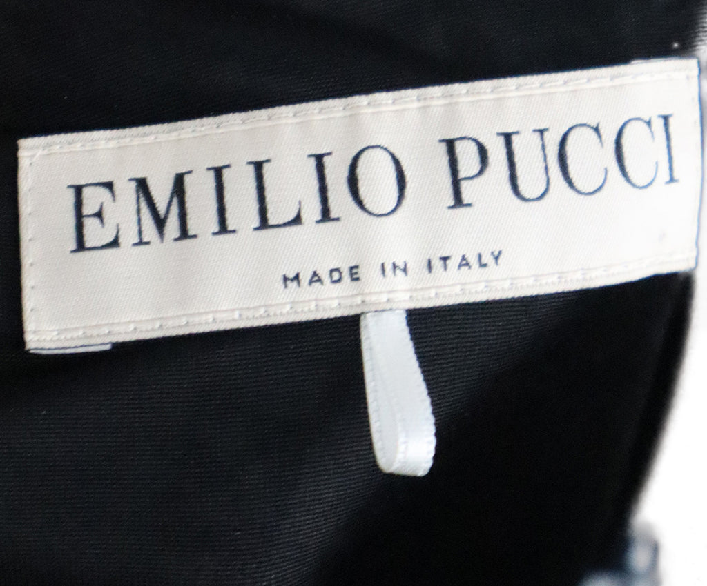 Emilio Pucci Black White & Grey Print Dress 3