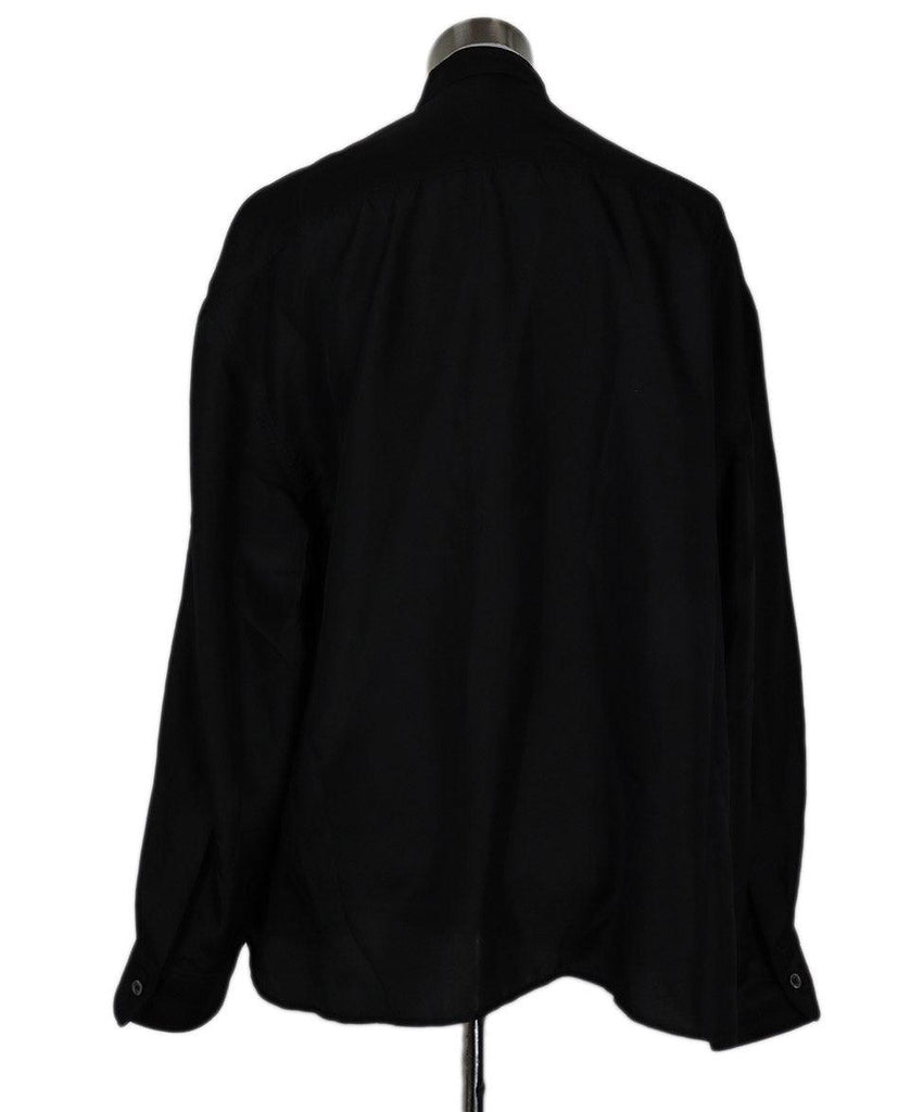 R13 Black Silk Oversized Blouse Top sz 6 - Michael's Consignment NYC