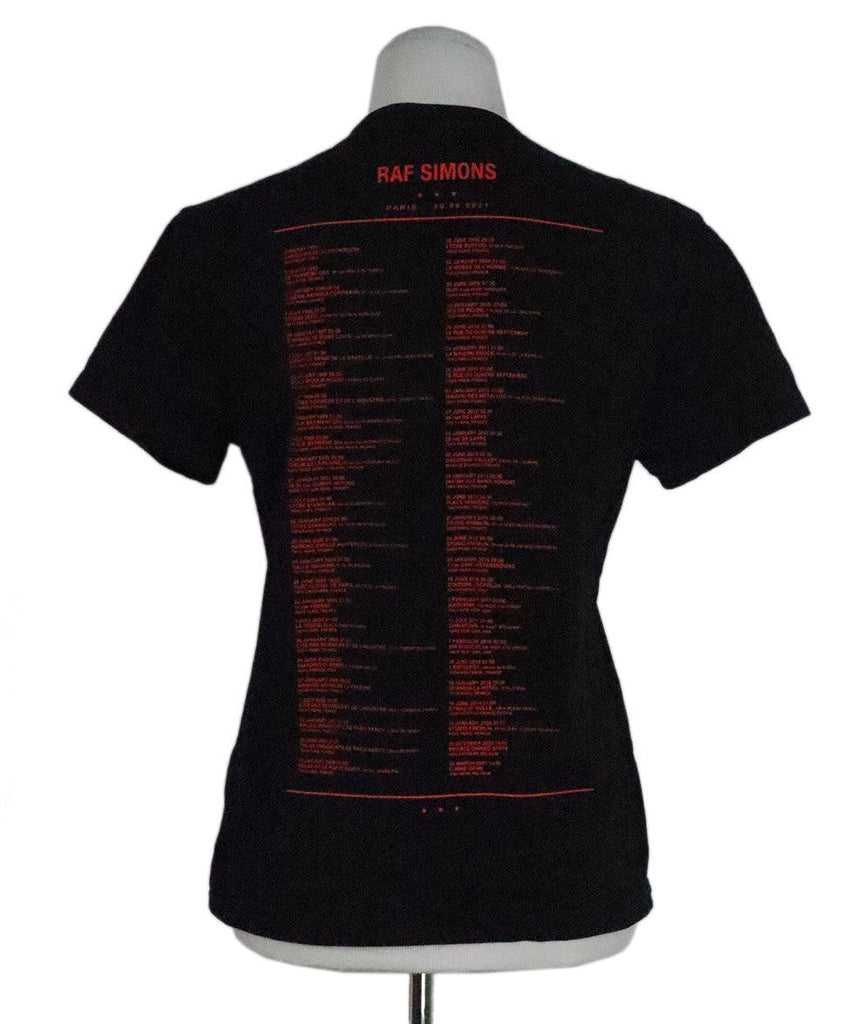 Raf Simons Black & Red Print T-Shirt sz 2 - Michael's Consignment NYC