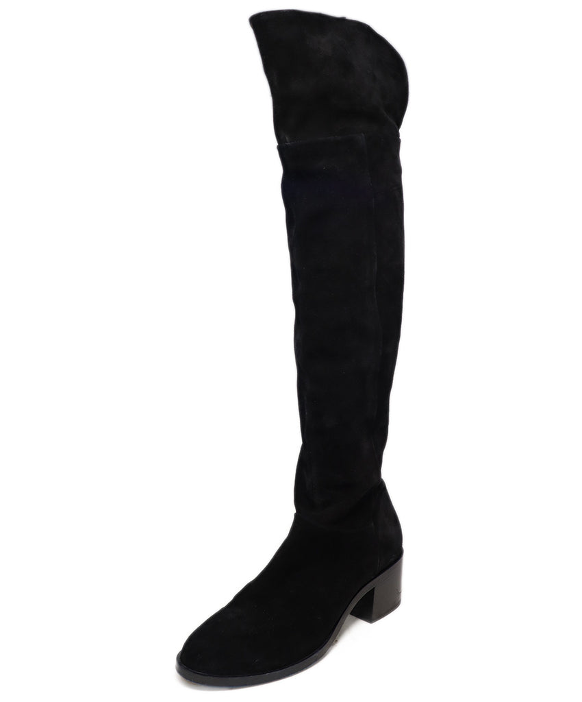 Rag & Bone Black Suede Tall Boots 