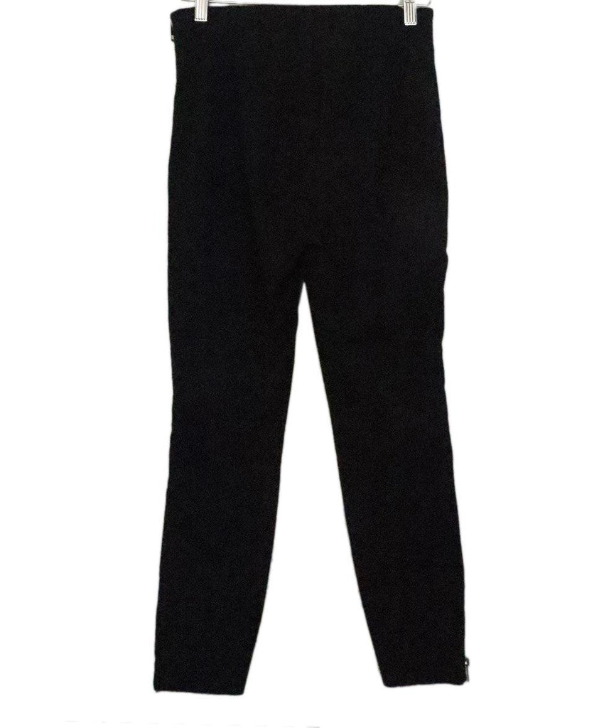 Rag & Bone Black Cotton Pants w/ Zipper Trim sz 6 - Michael's Consignment NYC