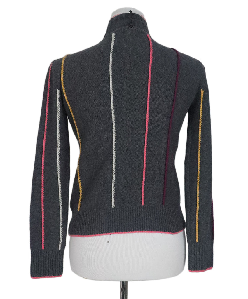 Rag & Bone Grey & Multicolor Striped Sweater 2