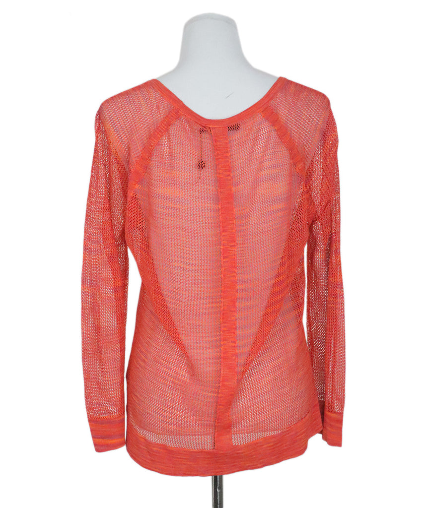 Rag & Bone Orange & Coral Knit Sweater 2