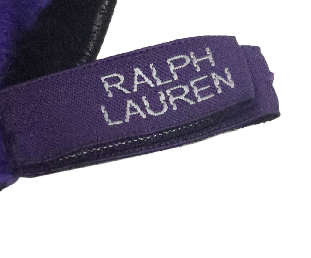 Ralph Lauren Black Leather Gloves 2