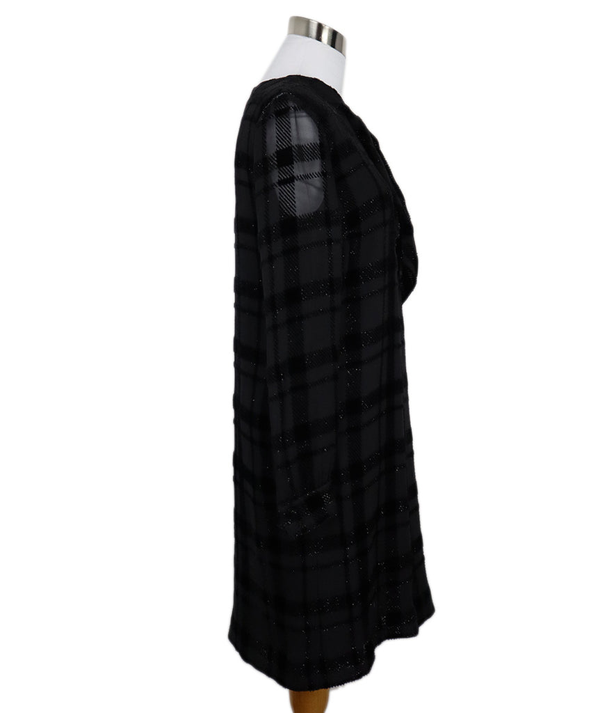 Ralph Lauren Metallic Black Plaid Dress 1