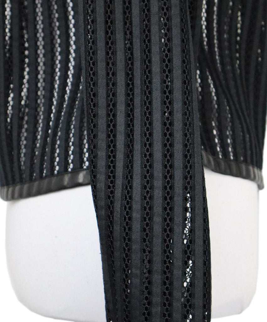 Ralph Lauren Black Leather Netting Blazer sz 6 - Michael's Consignment NYC