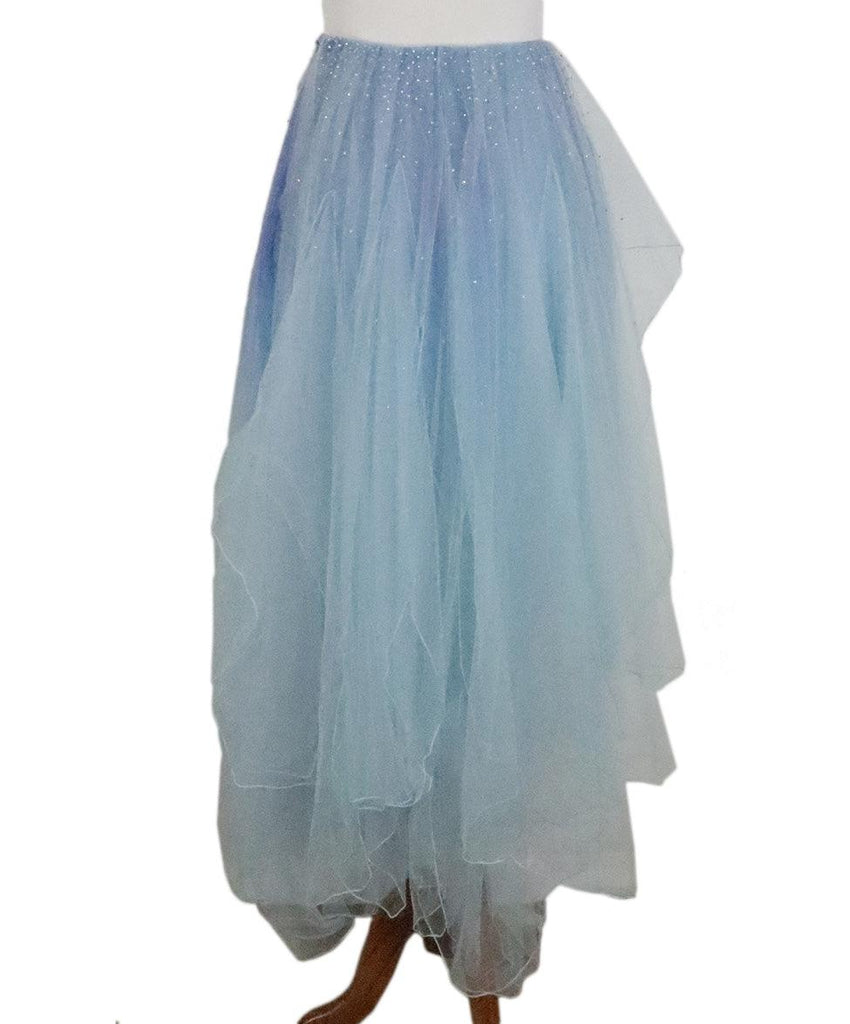 Ralph Lauren Blue Tulle & Crystal Skirt - Michael's Consignment NYC