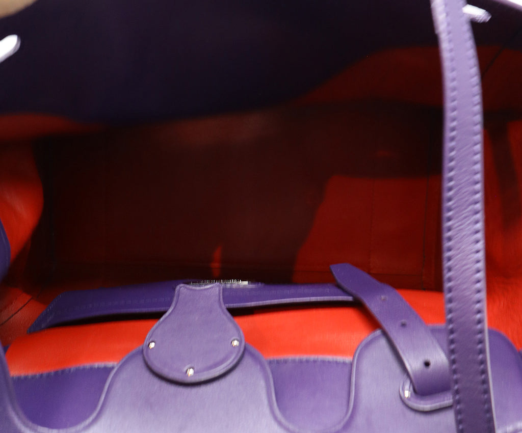 Ralph Lauren Purple Leather Ricky Bag 5