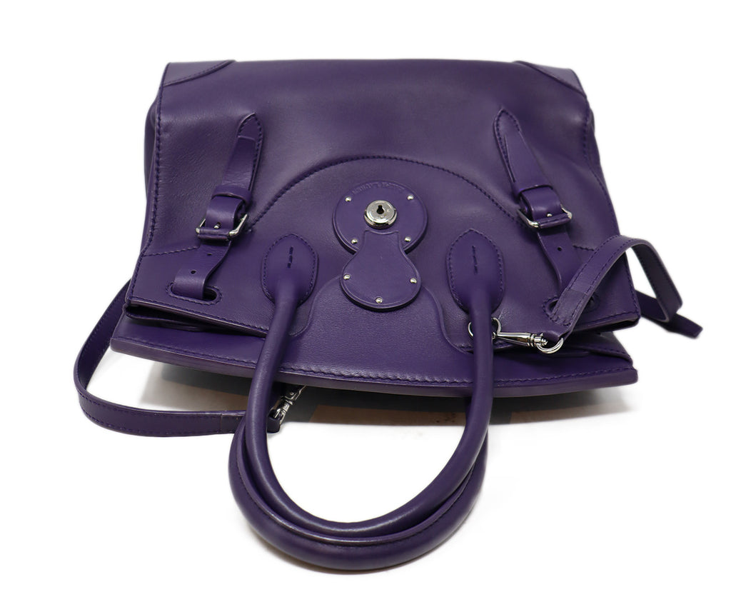 Ralph Lauren Purple Leather Ricky Bag 4