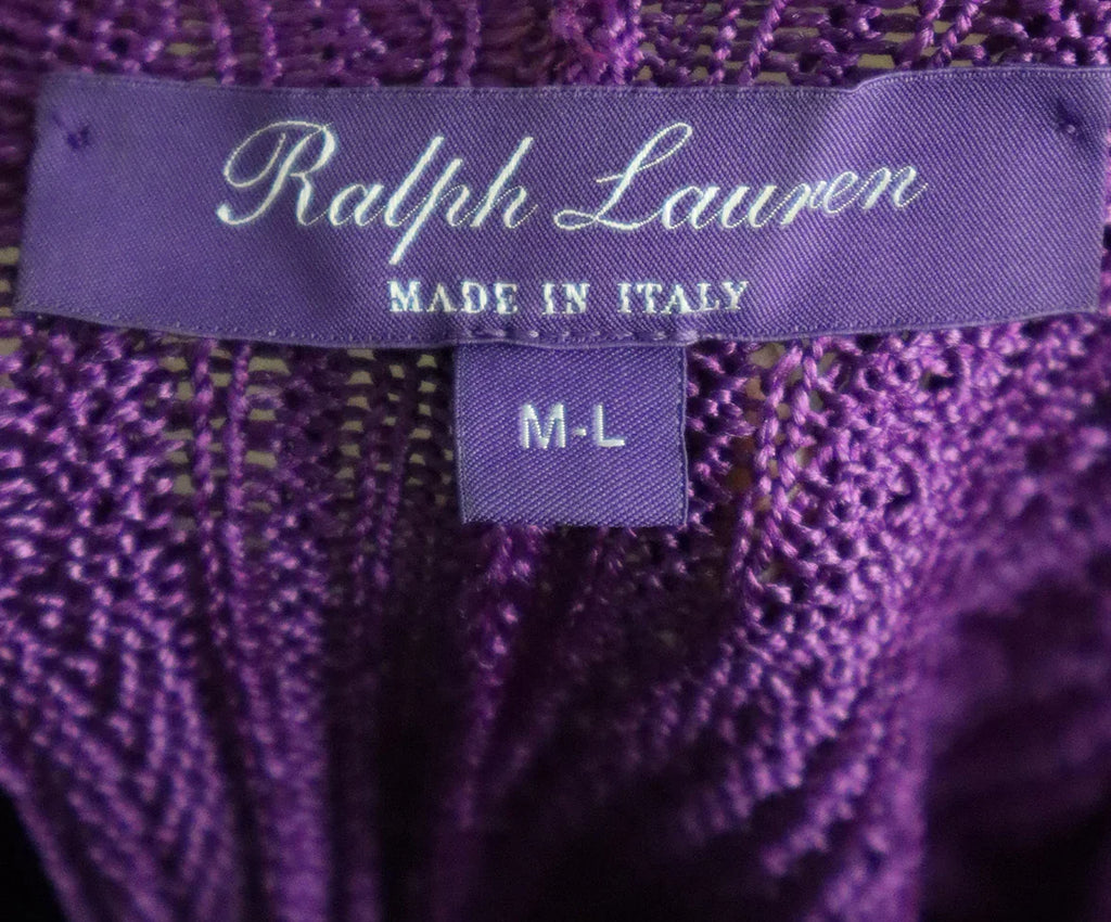 Ralph Lauren Purple Cotton Knit Sweater sz 14 - Michael's Consignment NYC