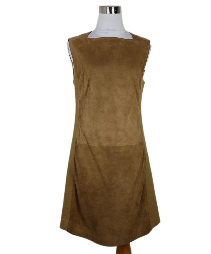 Ralph Lauren Tan Suede Sleeveless Dress 