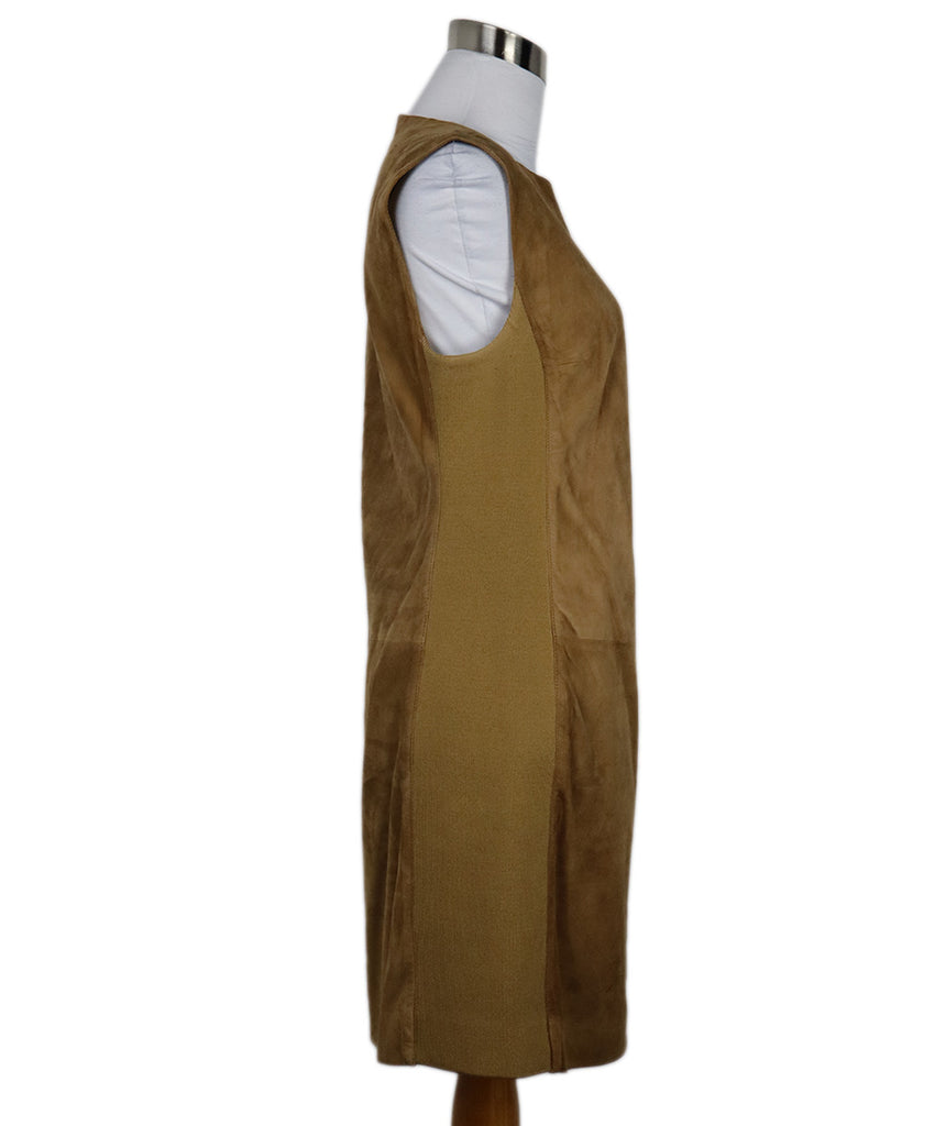 Ralph Lauren Tan Suede Sleeveless Dress 1