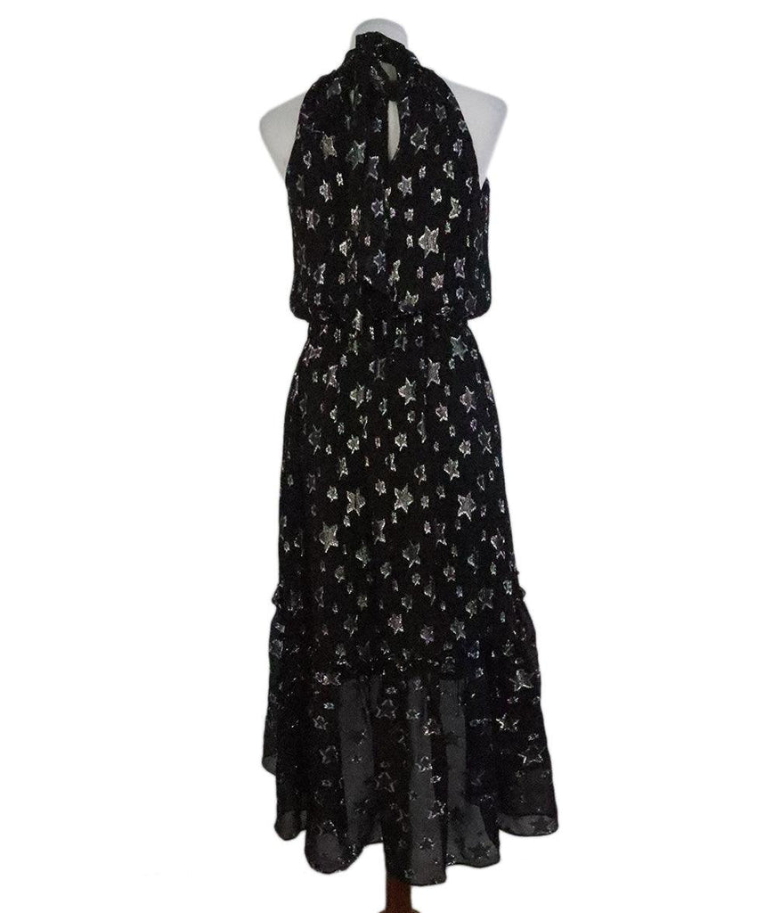 Ramy Brook Black & Silver Silk Dress sz 0 - Michael's Consignment NYC