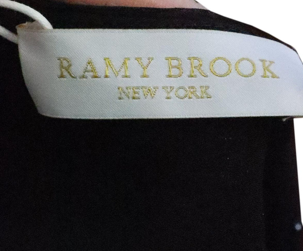 Ramy Brook Black & Silver Silk Dress sz 0 - Michael's Consignment NYC