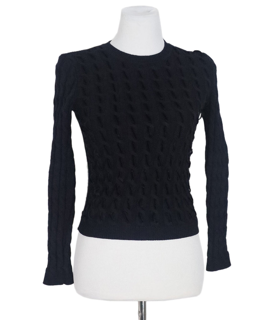Red Valentino Navy Knit Sweater 