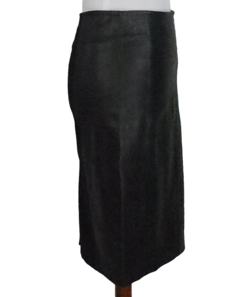 Reiss Black Leather Skirt sz 6 - Michael's Consignment NYC