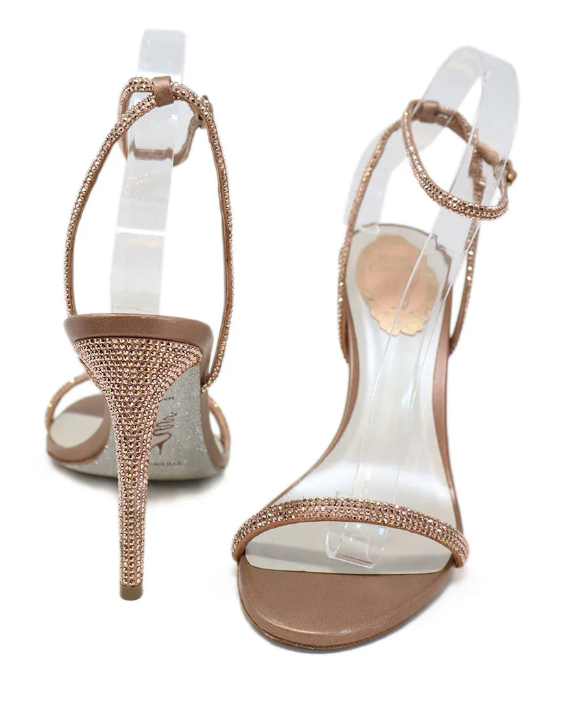 Rene Caovilla Pink Rhinestone Heels sz 7 - Michael's Consignment NYC