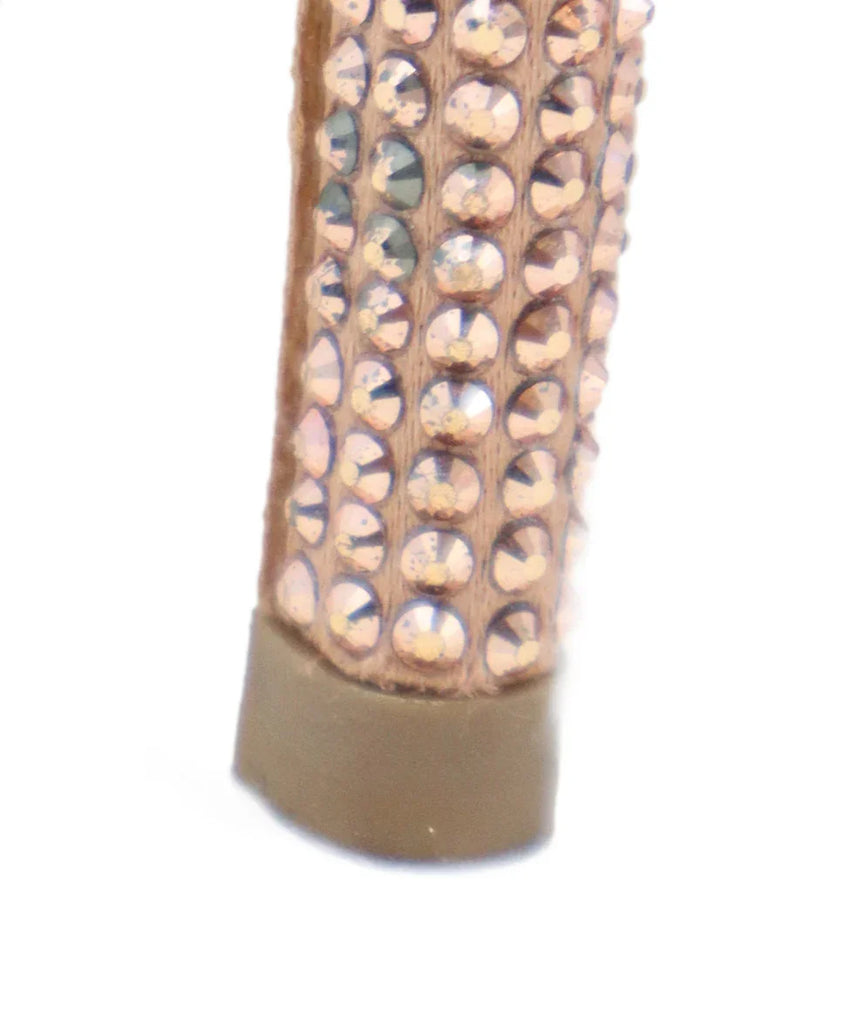 Rene Caovilla Pink Rhinestone Heels sz 7 - Michael's Consignment NYC