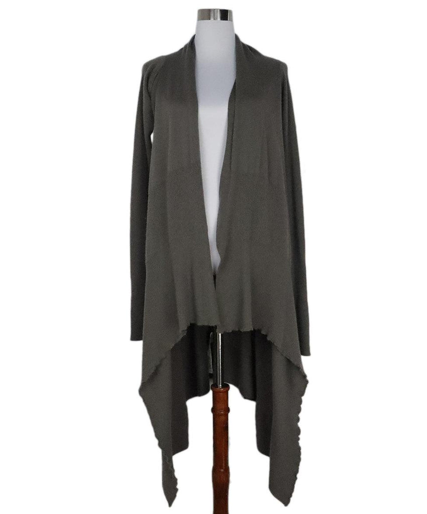 Rick Owens Taupe Cashmere Cardigan sz 10 - Michael's Consignment NYC