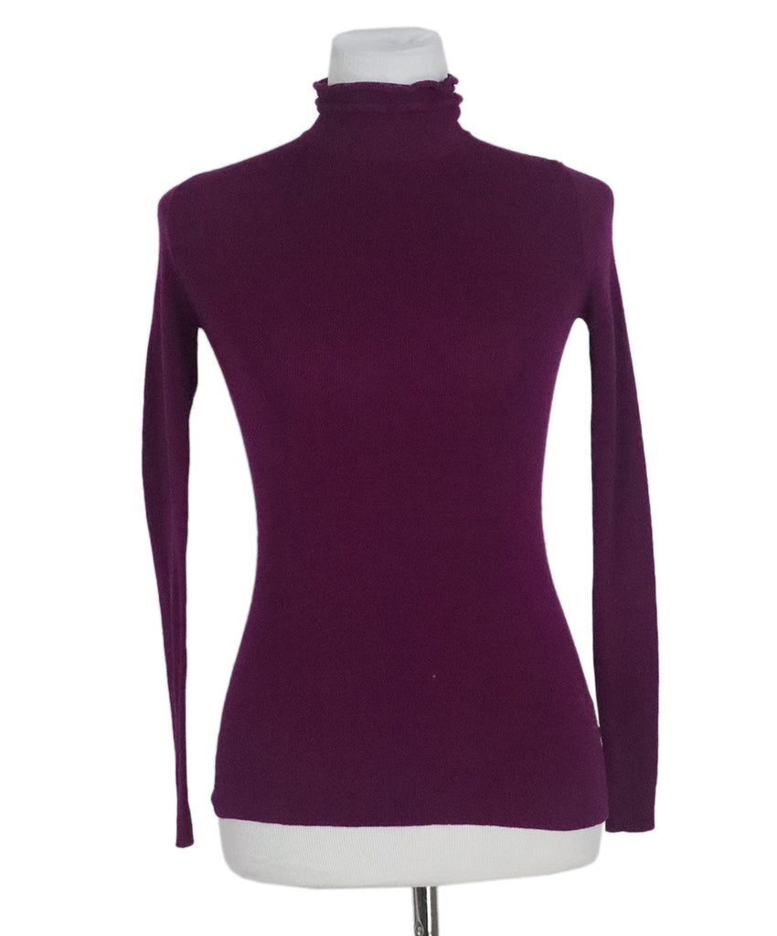 Rivamonti Purple Wool Turtleneck Sweater 