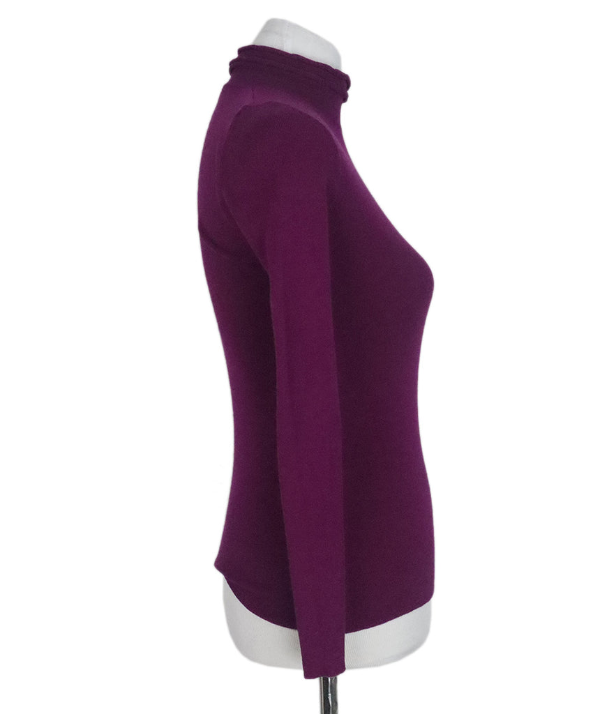Rivamonti Purple Wool Turtleneck Sweater 1