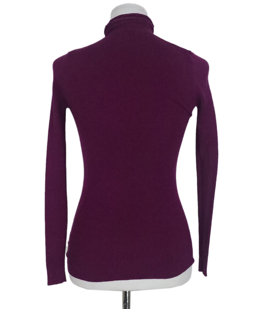 Rivamonti Purple Wool Turtleneck Sweater 2