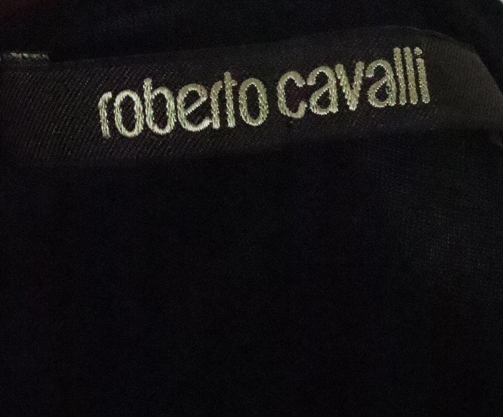 Roberto Cavalli Black & Blue Viscose Dress sz 6 - Michael's Consignment NYC