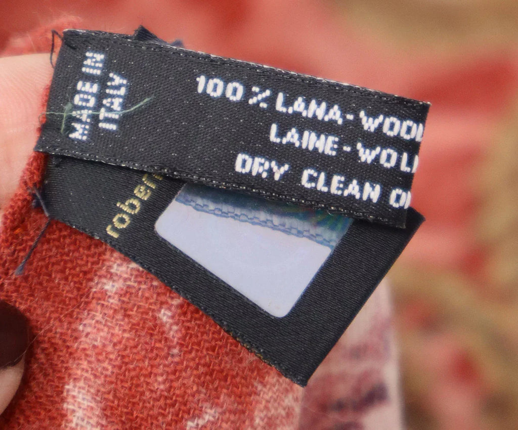 Roberto Cavalli Red Pink & Purple Floral Wool Scarf - Michael's Consignment NYC