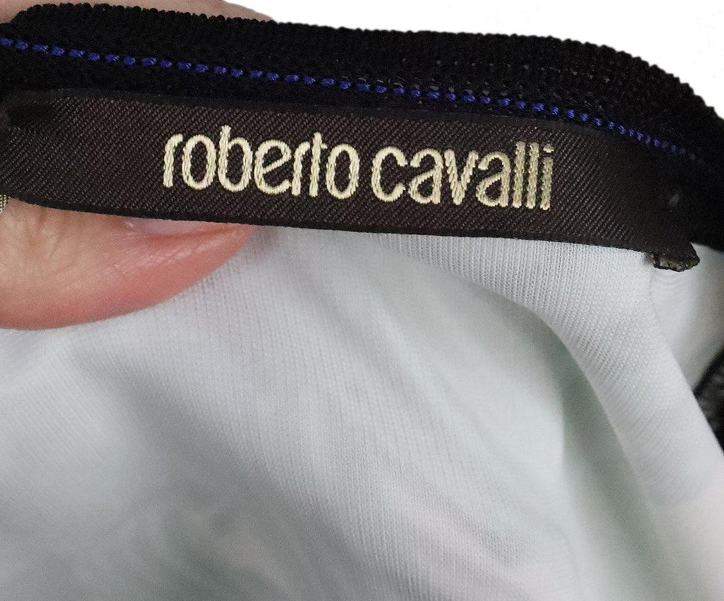 Roberto Cavalli Black & Multi Print Dress sz 2 - Michael's Consignment NYC
