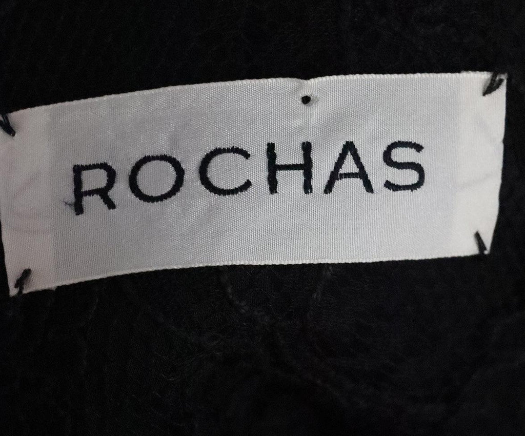 Rochas Black Silk & Lace Jacket sz 10 - Michael's Consignment NYC