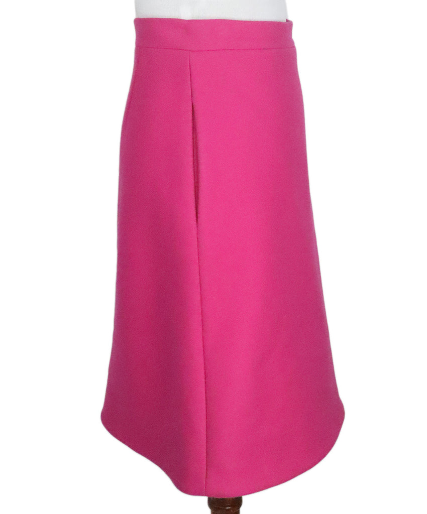 Rochas Pink Wool Skirt 1
