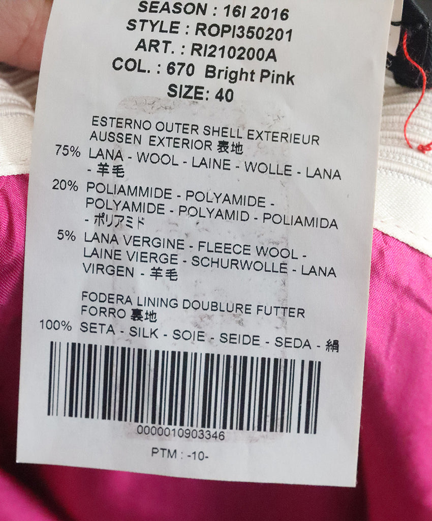 Rochas Pink Wool Skirt 4