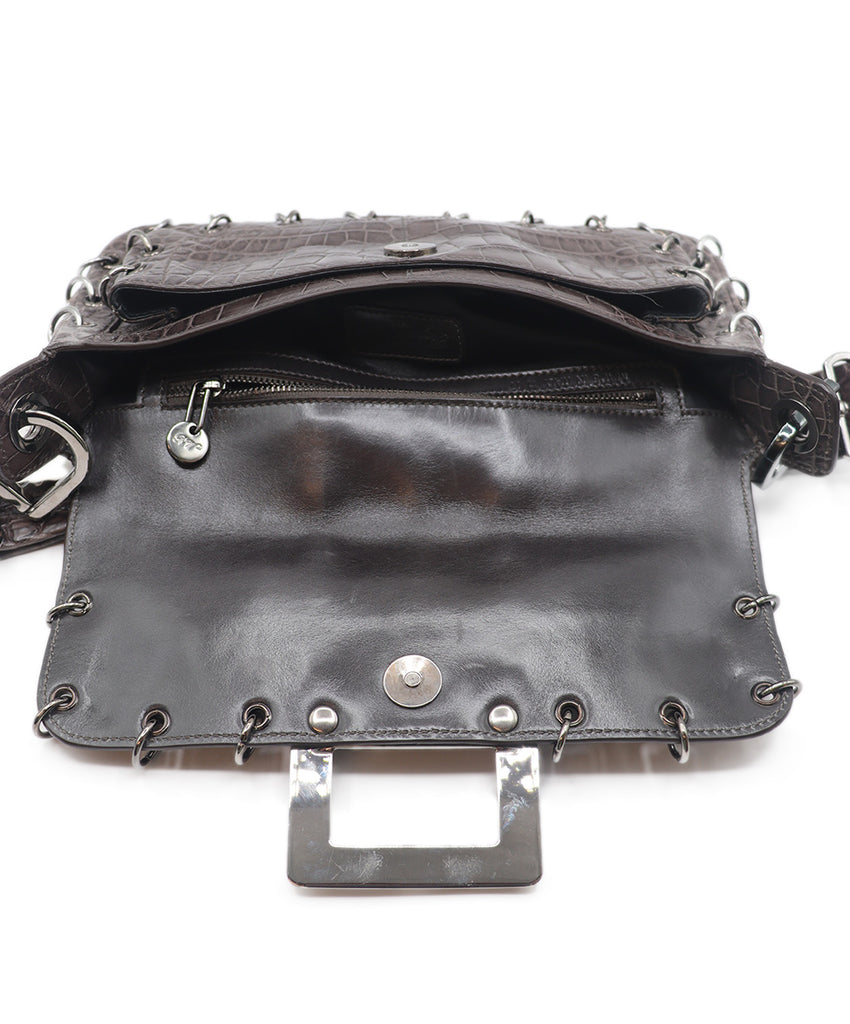 Roger Vivier Crocodile Shoulder Bag 6