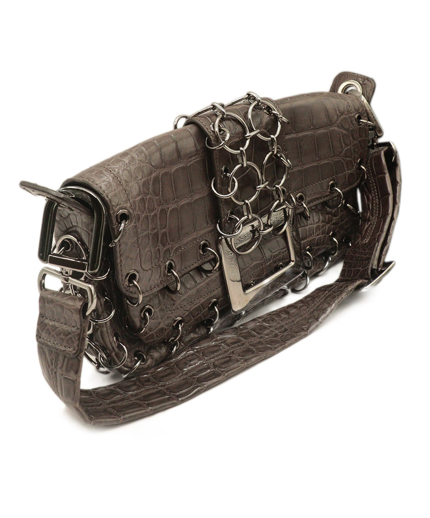 Roger Vivier Crocodile Shoulder Bag 1